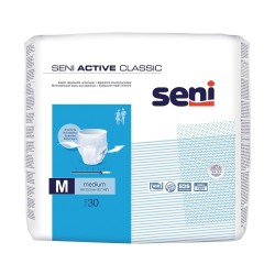 Scutece Chilot elastic Active Classic, Medium, 30 bucati, Seni - www.naturasanat.ro