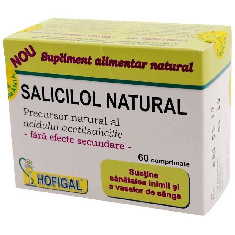 Salicilol natural x 60 HOFIGAL - www.naturasanat.ro