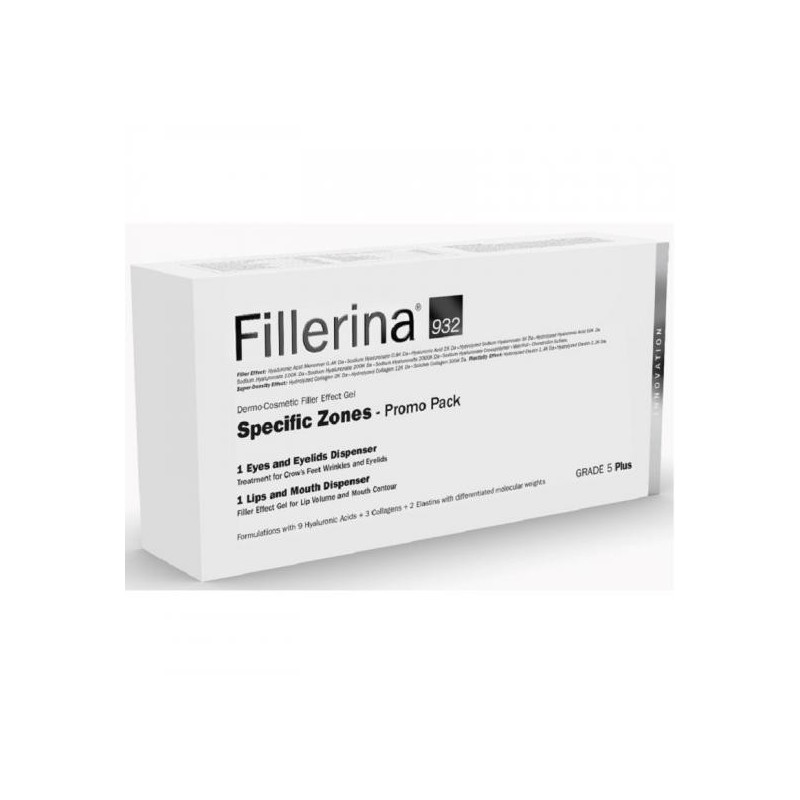 Kit Grad 5 Plus Fillerina 932: Tratament pentru Ochi ?i Pleoape, 15 ml + Tratament pentru Buze ?i Conturul Buzelor, 7 ml, Labo -