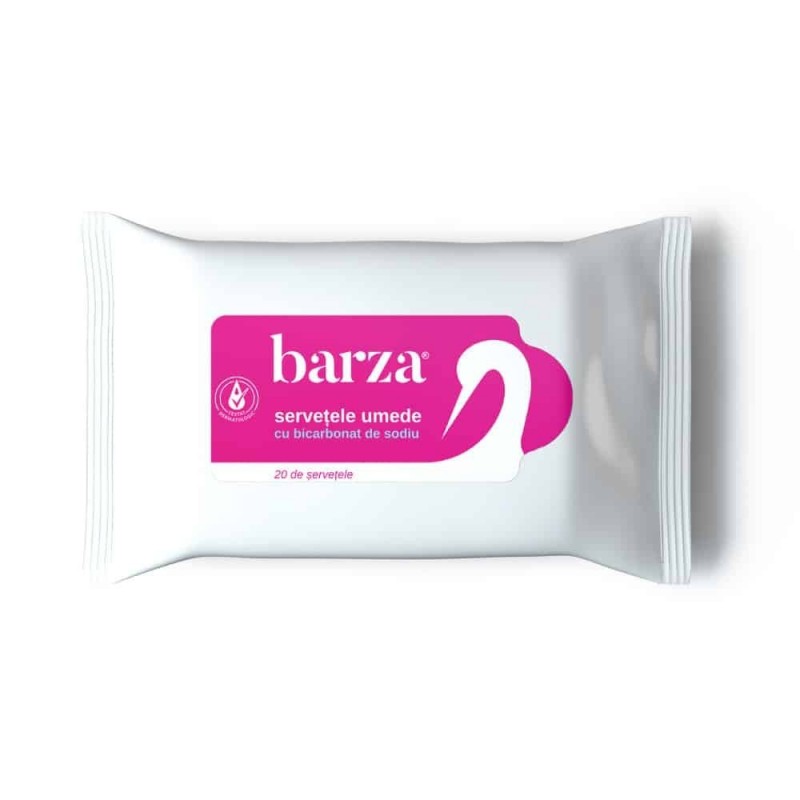 Servetele intime cu bicarbonat de sodiu, 20 bucati, Barza - www.naturasanat.ro