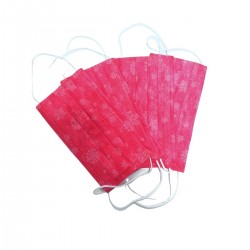Masca faciala de uz medical TIPI Rosu x 50buc - www.naturasanat.ro