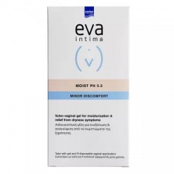 Gel vulvo-vaginal pentru uscaciune Eva Intima Moist pH 5.5, 9 aplicatoare vaginale - www.naturasanat.ro
