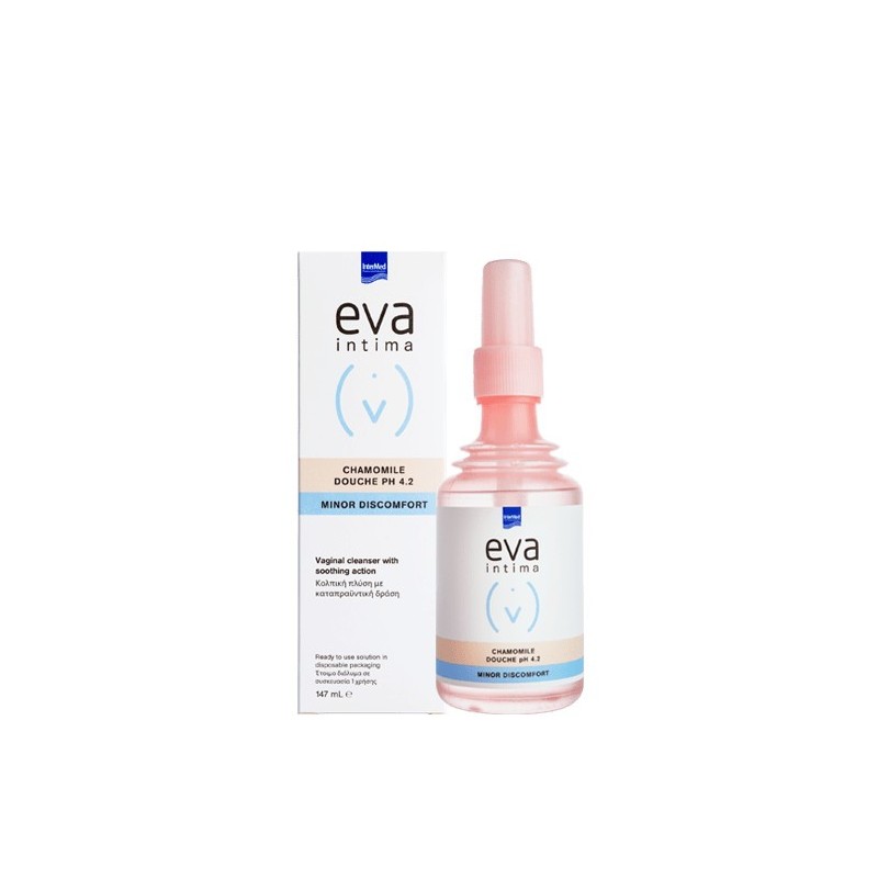 Solutie de curatare vaginala Eva Intima Chamomile Douche pH 4.2, 147 ml - www.naturasanat.ro