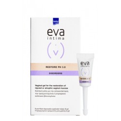 Gel vaginal Eva Intima Restore pH 3.8, 9 aplicatoare vaginale - www.naturasanat.ro