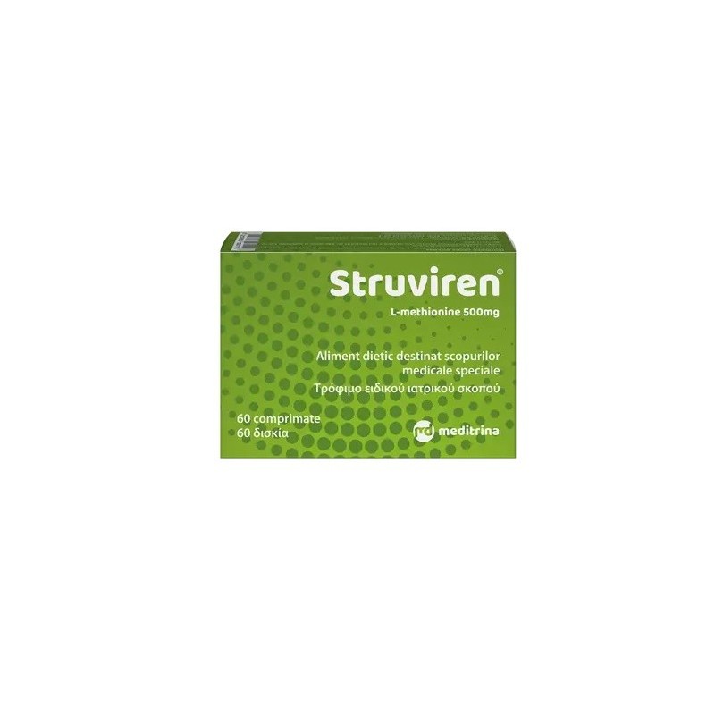 Struviren, 500 mg, 60 comprimate, Meditrina Pharmaceuticals - www.naturasanat.ro
