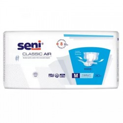 Scutece adulti Classic Air, Medium, 30 bucati, Seni - www.naturasanat.ro