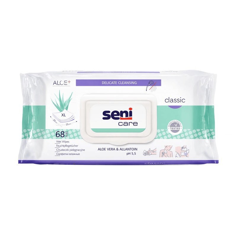Servetelele umede Care Classic, 68 bucati, Seni - www.naturasanat.ro