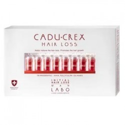 Tratament pentru cadere par pentru barbati stadiu initial, 40 fiole, Cadu-Crex, Labo - www.naturasanat.ro