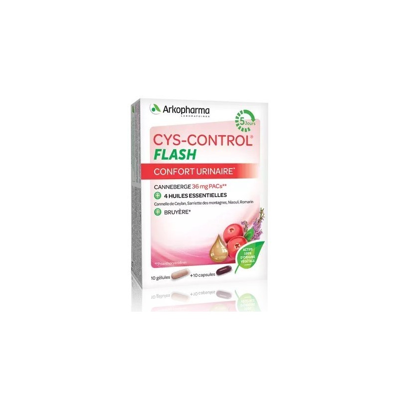 Cys-Control Flash, 20 capsule, Arkopharma - www.naturasanat.ro