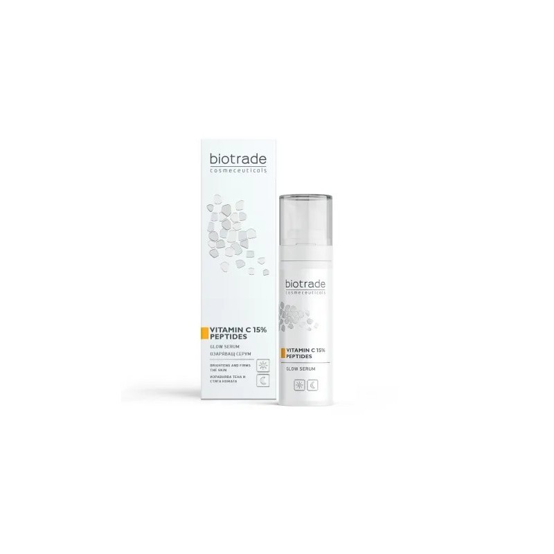 Ser iluminator cu vitamina C 15% si peptide, 30 ml, Biotrade - www.naturasanat.ro