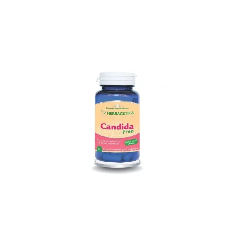 Candida Free, 60 capsule, Herbagetica - www.naturasanat.ro