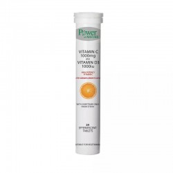 Vitamina C 1000mg + Vitamina D 1000UI, 24 tablete efervescente, Power of Nature - www.naturasanat.ro