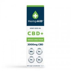 Ulei de canepa cu 2000 mg CBD, 500 mg CBDA, 500 mg CBGA, 10 ml, HempAID - www.naturasanat.ro