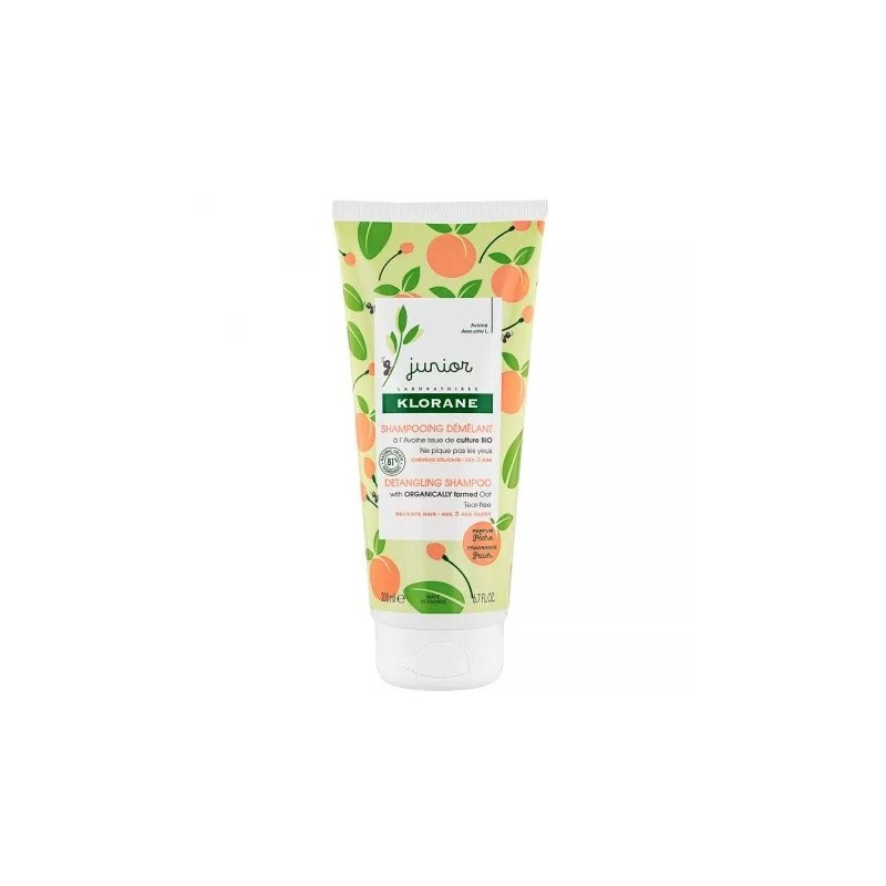 ?ampon piersica pentru descurcarea parului Junior, 200 ml, Klorane - www.naturasanat.ro