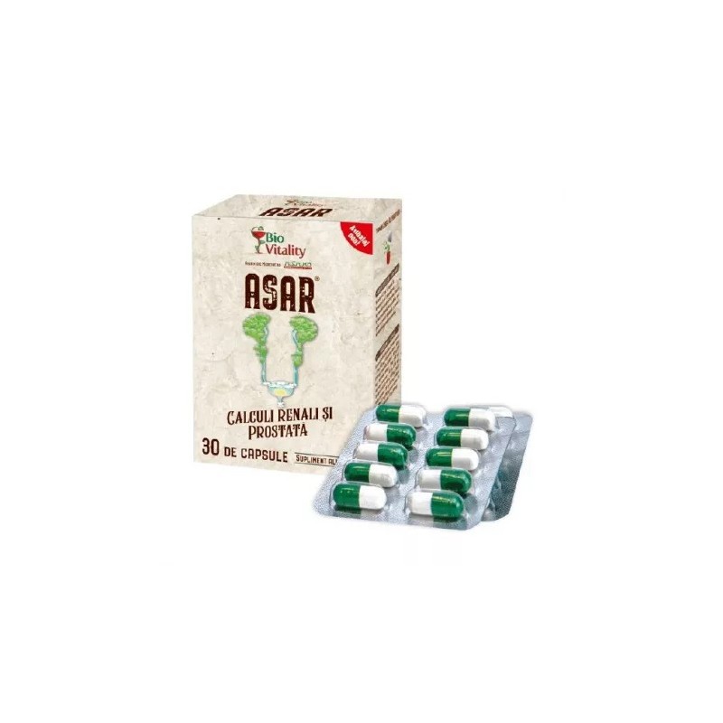 Asar, 30 capsule, Bio Vitality - www.naturasanat.ro
