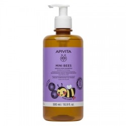 Sampon cu Afine si Miere pentru Copii Mini Bees, 500 ml, Apivita - www.naturasanat.ro