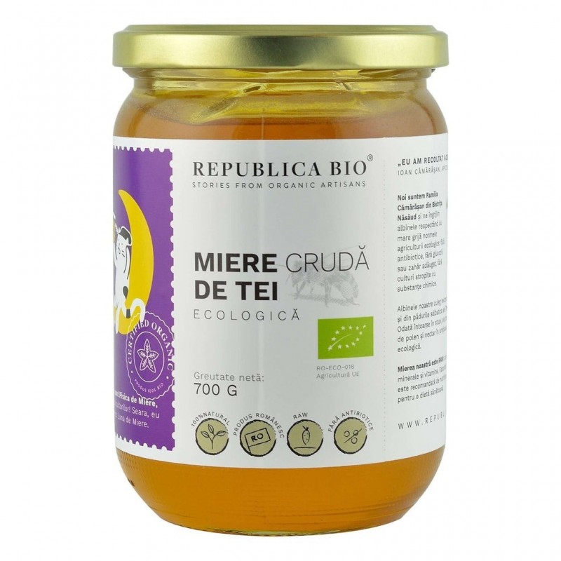 Miere de Tei eco, 700g, Republica Bio - www.naturasanat.ro