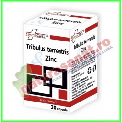 Tribulus terrestris cu Zinc 30 capsule - Farmaclass