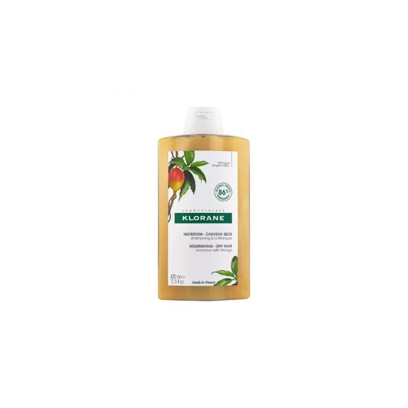 Sampon Hranitor cu Extract de Mango pentru Par Uscat, 400 ml, Klorane - www.naturasanat.ro