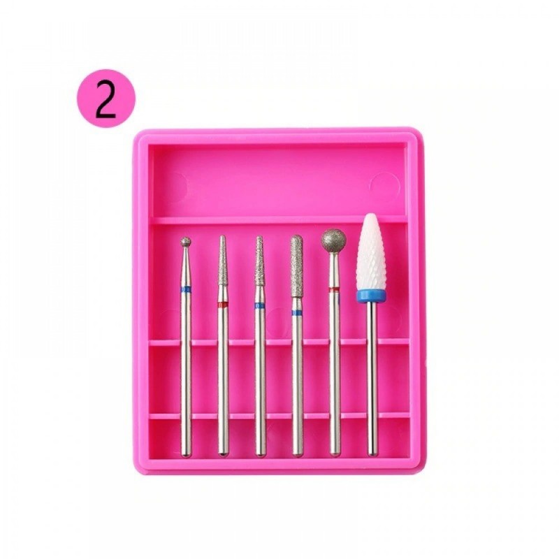 Set 6 capete de freza pink R02 - R02 - 0 - www.naturasanat.ro