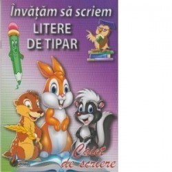 Invatam sa scriem litere de tipar. Caiet de scriere - www.naturasanat.ro