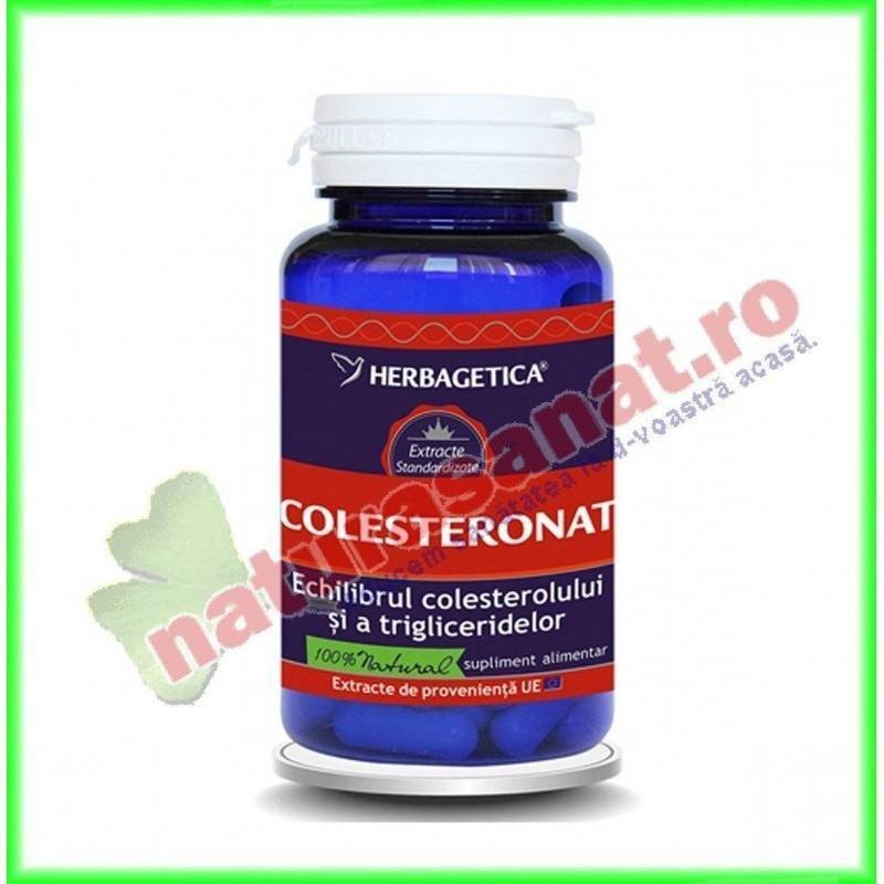 Colesteronat ( fost Anti Colesterol ) 60 capsule - Herbagetica - www.naturasanat.ro