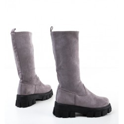 Cizme dama Mustard Engros, gri