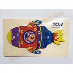 Puzzle lemn - racheta Engros