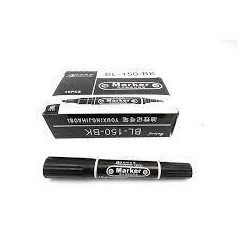 Marker negru 2 capete engros - www.naturasanat.ro