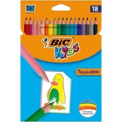 Set 18 creioane colorate BIC Tropicolors, En-gross - www.naturasanat.ro