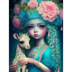Pictura cu diamante pe sasiu lemn 40*50cm GM533 Engros - www.naturasanat.ro