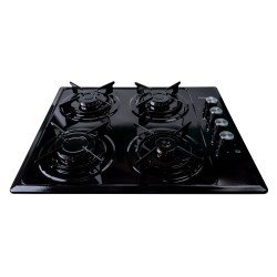 Plita incorporabila, GPL si Gaz natural, 4 ochiuri, duze de schimb incluse, aprindere electrica, negru / ZLN 1864 Engros - www.n