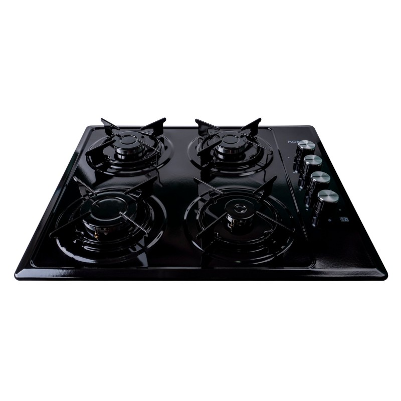 Plita incorporabila, GPL si Gaz natural, 4 ochiuri, duze de schimb incluse, aprindere electrica, negru / ZLN 1864 Engros - www.n