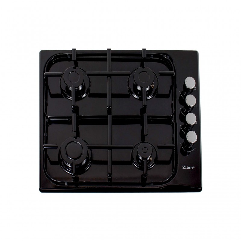 Plita incorporabila, gaz GPL sau natural cu 4 ochiuri, aprindere electrica, negru / ZLN 0041 Engros - www.naturasanat.ro