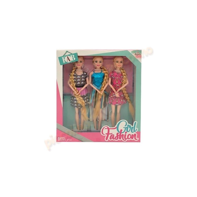 Set 3 papusi articulate 29 cm Engros - www.naturasanat.ro