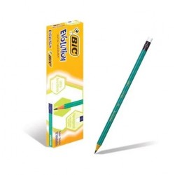 Creion HB + radiera Bic Evolution 655 Engros - www.naturasanat.ro