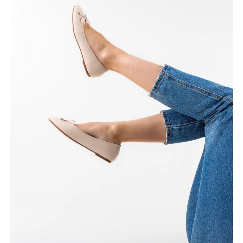 Balerini dama Atur Bej - www.naturasanat.ro