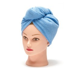 Prosop cap coafor din material blue Oranjollie - www.naturasanat.ro