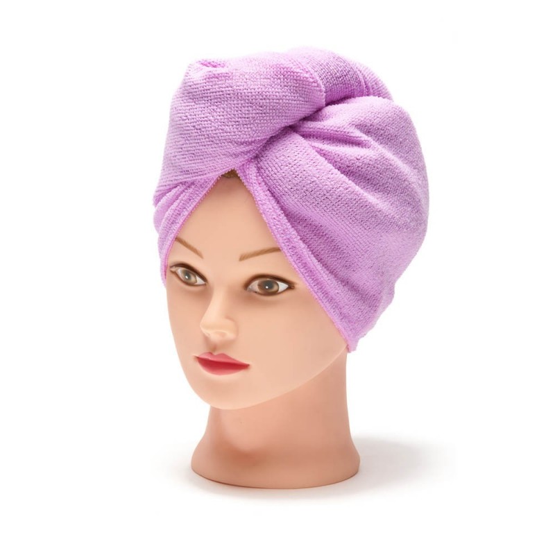 Prosop cap coafor din material lila Oranjollie - www.naturasanat.ro