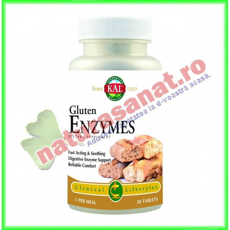 Gluten Enzymes 30 capsule vegetale - KAL (Secom)