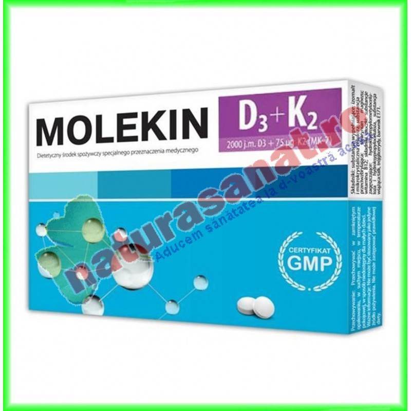 Molekin D+K 30 comprimate - Zdrovit