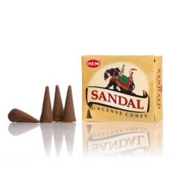 Conuri parfumate SANDAL 10 buc