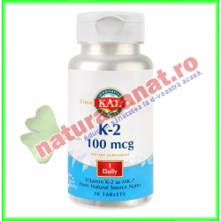 Vitamin K-2 100mcg 30 tablete ActivTab - KAL - Secom