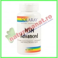 MSM Advanced 60 tablete ActivTab - Solaray - Secom - www.naturasanat.ro