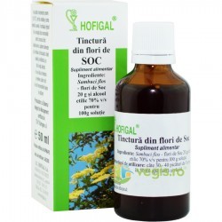 Tinctura din Flori de Soc 50 ml - Hofigal - www.naturasanat.ro