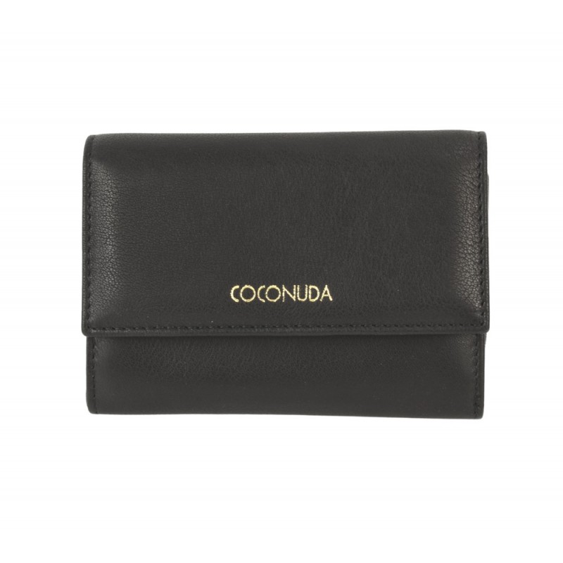 Portofel casual dama COCONUDA 254-78 negru piele naturala - Ada Wallet - www.naturasanat.ro