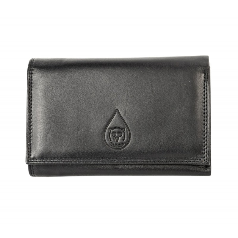 Portofel casual dama JUICE 9663-155 negru piele naturala - Ada Wallet - www.naturasanat.ro