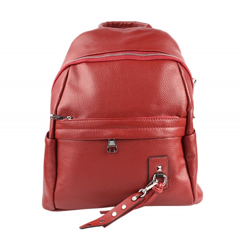 Rucsac casual dama 81518 rosu piele naturala - Ada Shoes - www.naturasanat.ro