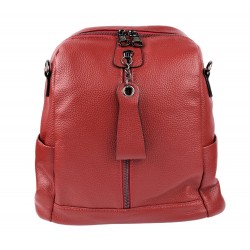 Rucsac casual dama 6666 bordo piele naturala - Ada Shoes - www.naturasanat.ro