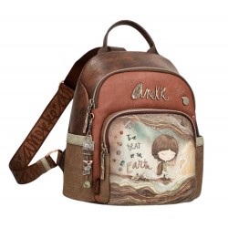 Rucsac causal dama 39805-213 maro piele ecologica - Anekke - www.naturasanat.ro